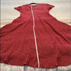 Sheri Martin New York size 14 Red Polkadot Dress